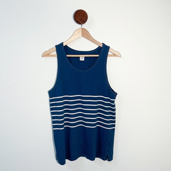 J. Crew Other - J. Crew - Striped Slim Fit Tank Top - Blue/Cream - Small